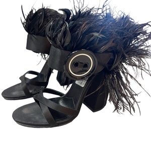 PRADA FEATHER HEELS SZ 36